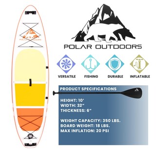 Foto 3 | Tabla Inflable De Remo Roc Polar Outdoors - Venta Internacional.