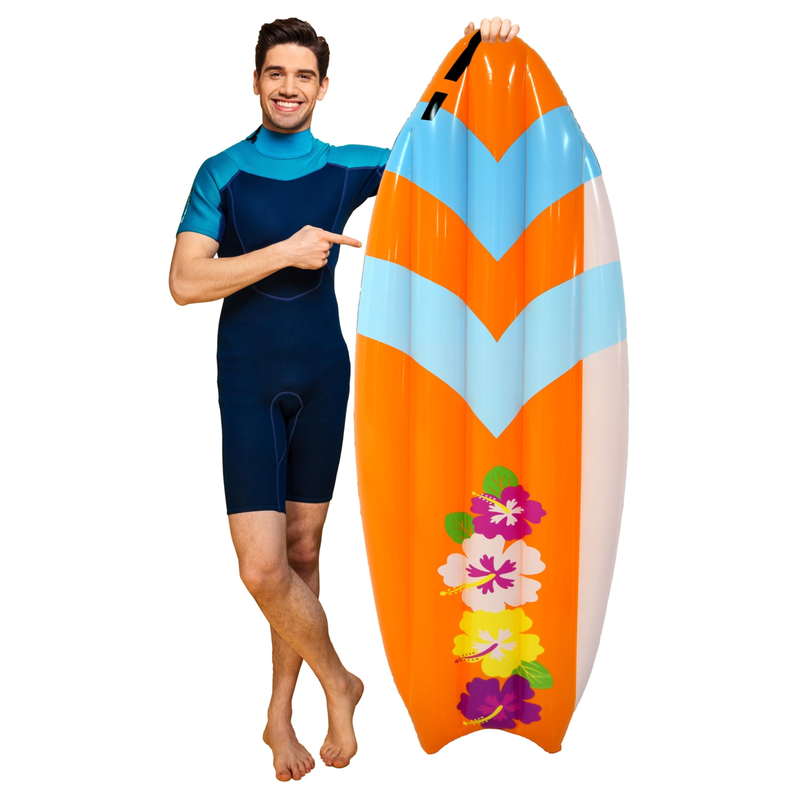 Decoración De Tabla De Surf Inflable De 5.5 Pies Para Fiestas De Luau En La Piscina - Venta Internacional. $621