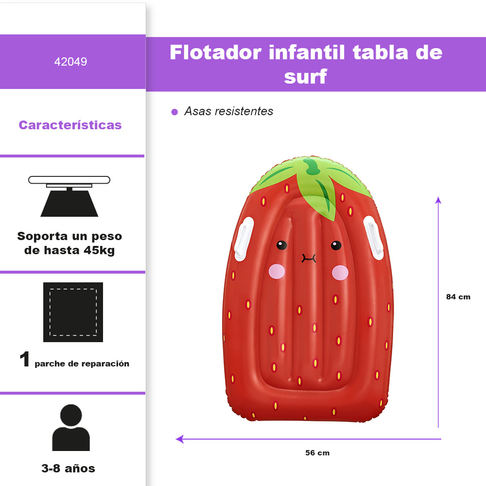 Foto 3 pulgar | Inflable Bestway de Fresa Kawaii