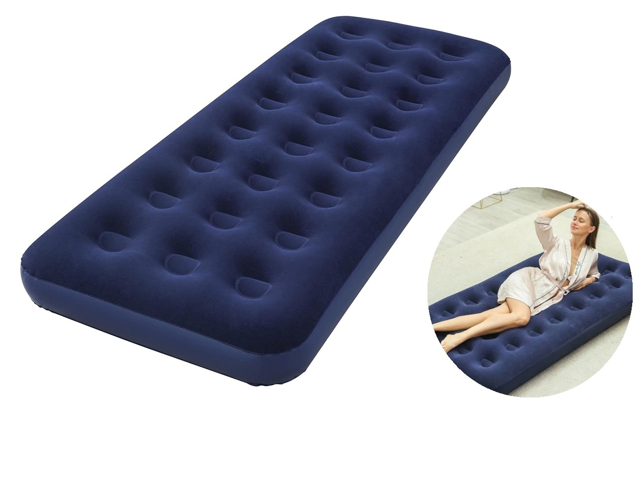 Colchón Inflable Individual Camping Cama De Aire Portátil $399