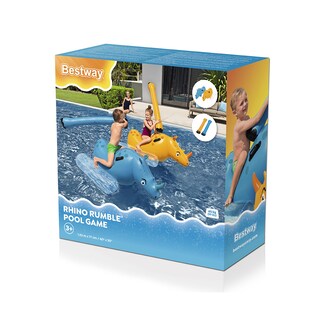 Foto 3 | Juego Inflable Infantil Para Albercas Rinoceronte Rumble