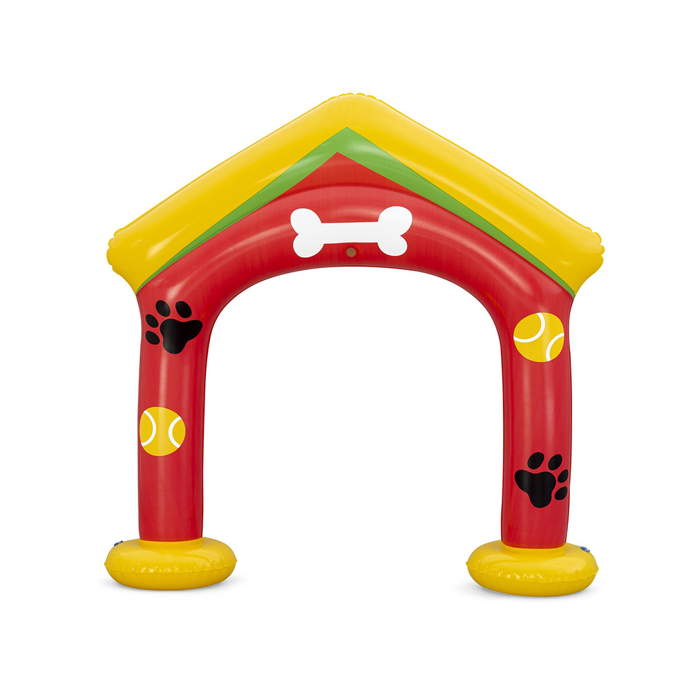 Aspersor De Agua Arco Inflable Refresca Para Mascotas 127cm