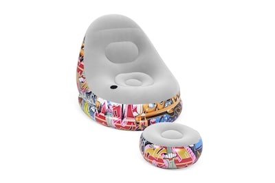 Foto 6 | Sillon Inflable 1.21x1.00x.86cm con Descanso Grafiti