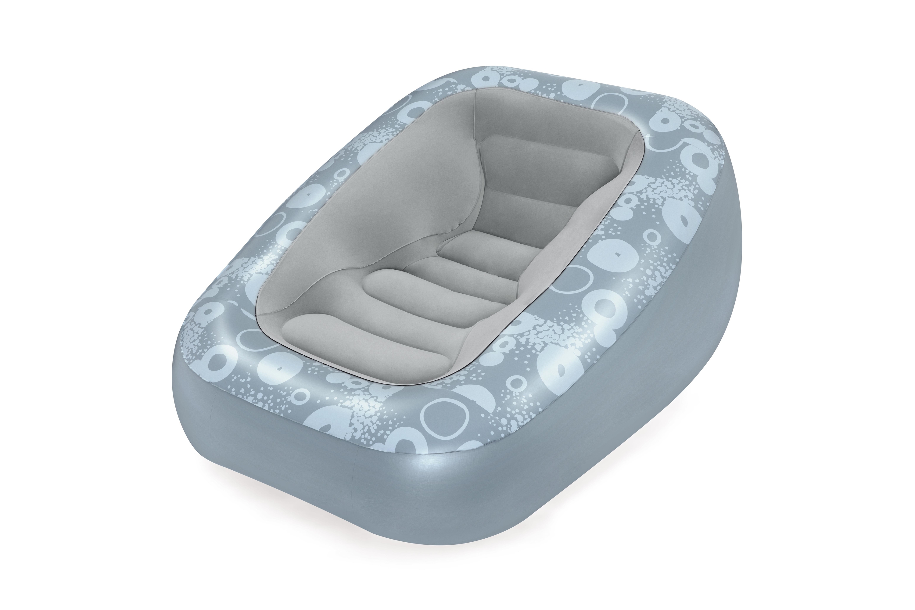 Foto 2 pulgar | Sillon Inflable 1.52x1.27x.76cm Plata