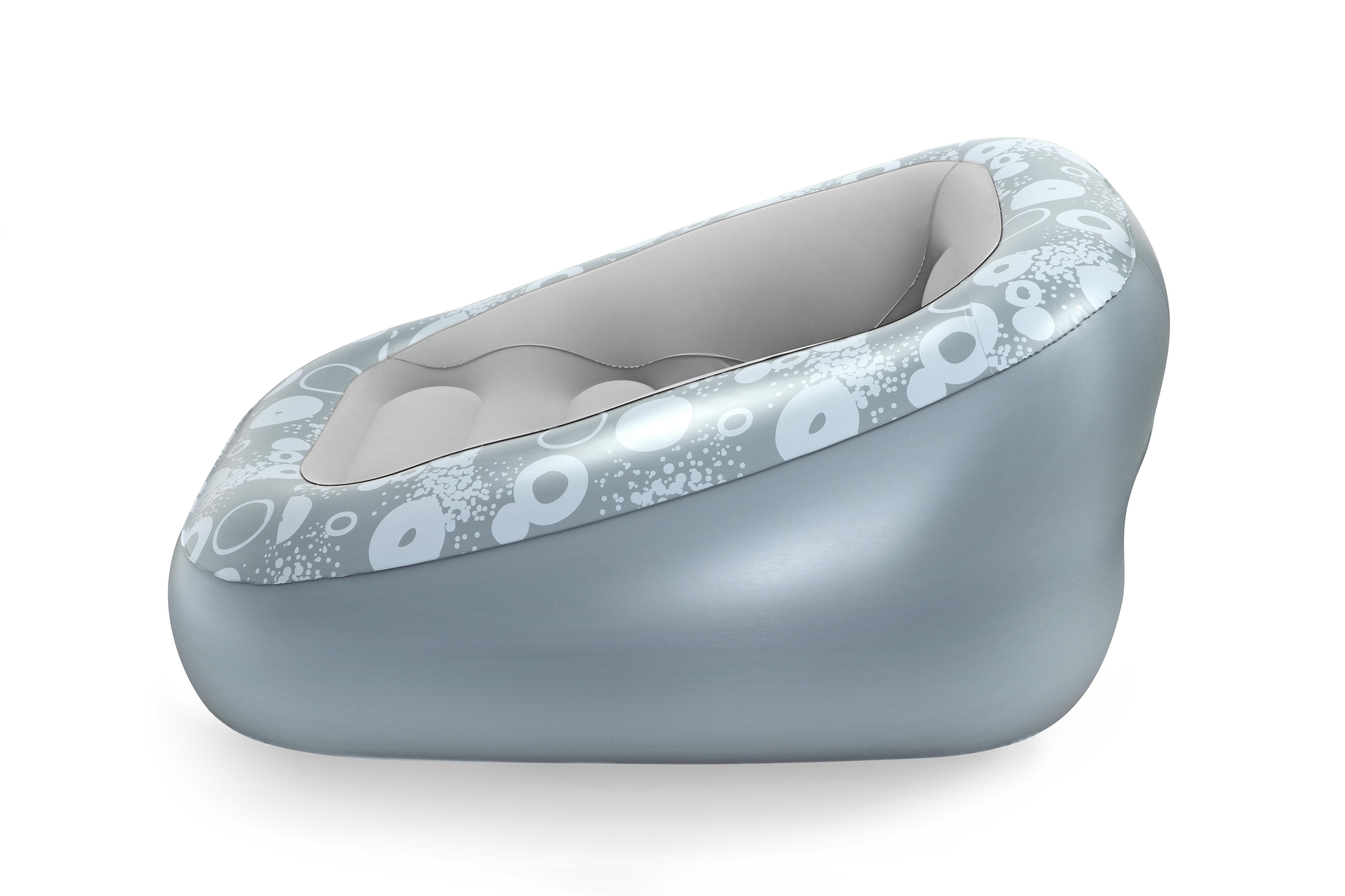 Foto 4 pulgar | Sillon Inflable 1.52x1.27x.76cm Plata