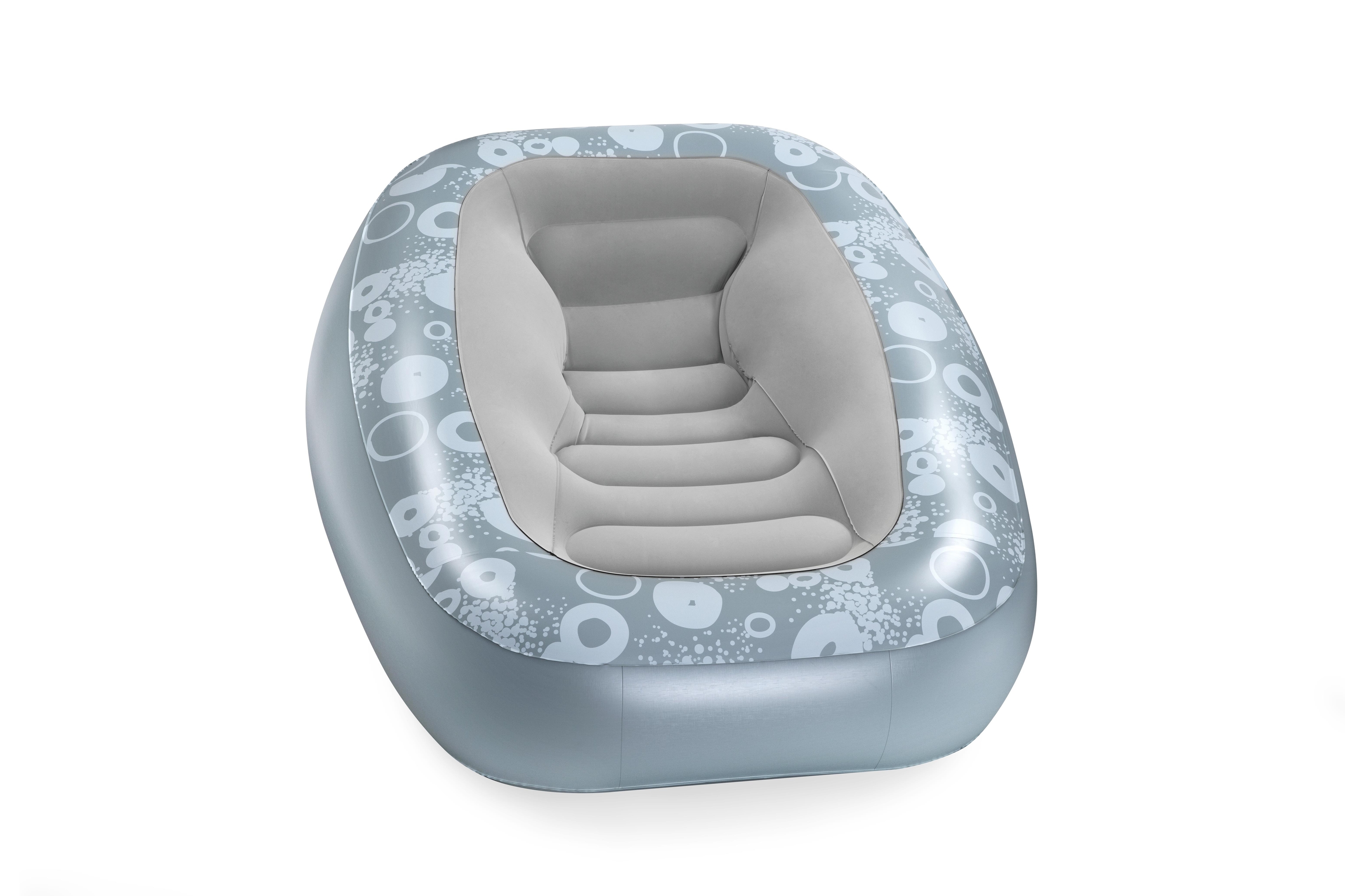Foto 7 pulgar | Sillon Inflable 1.52x1.27x.76cm Plata