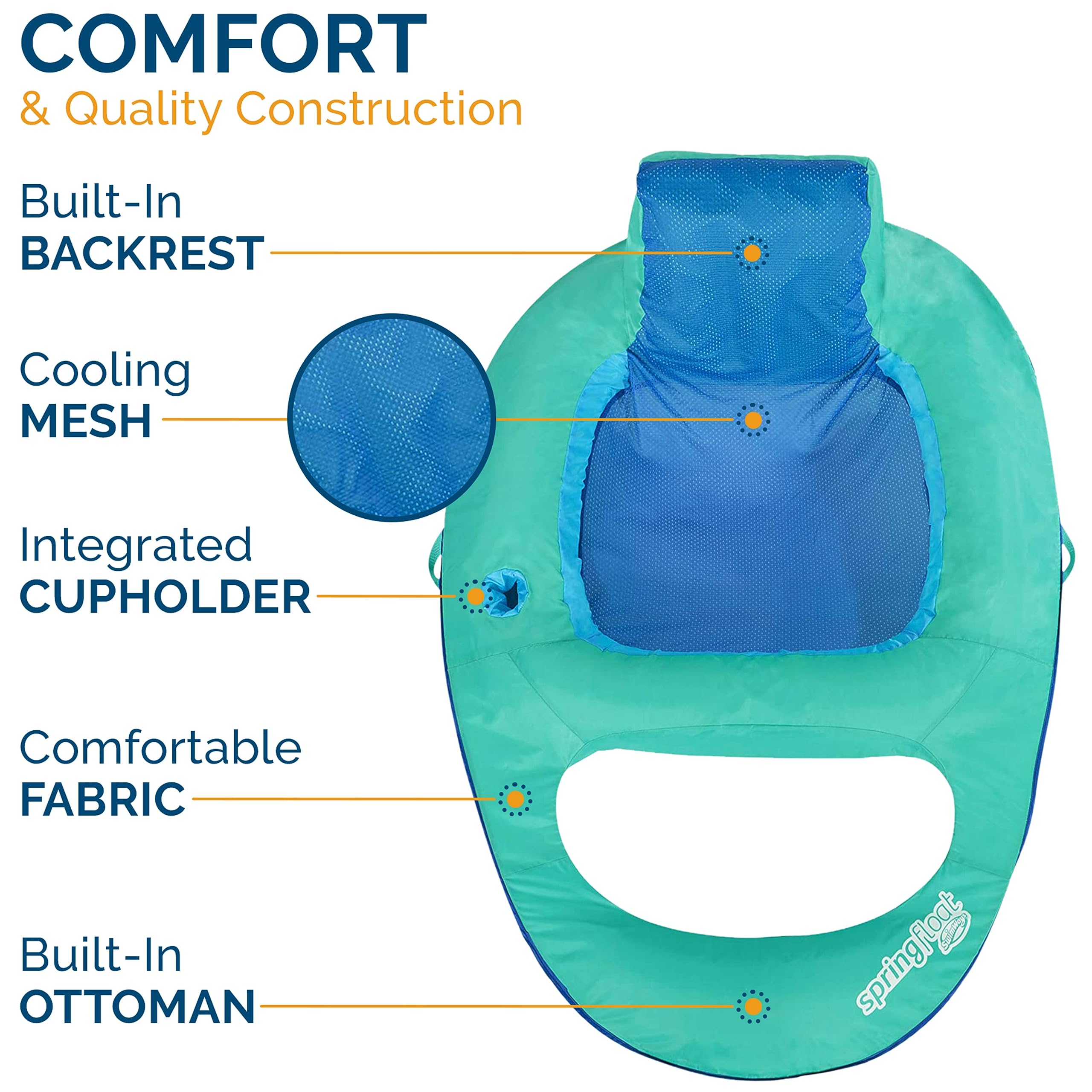 Foto 5 | Silla Reclinable Inflable para Piscina Swimways Spring Float - Venta Internacional