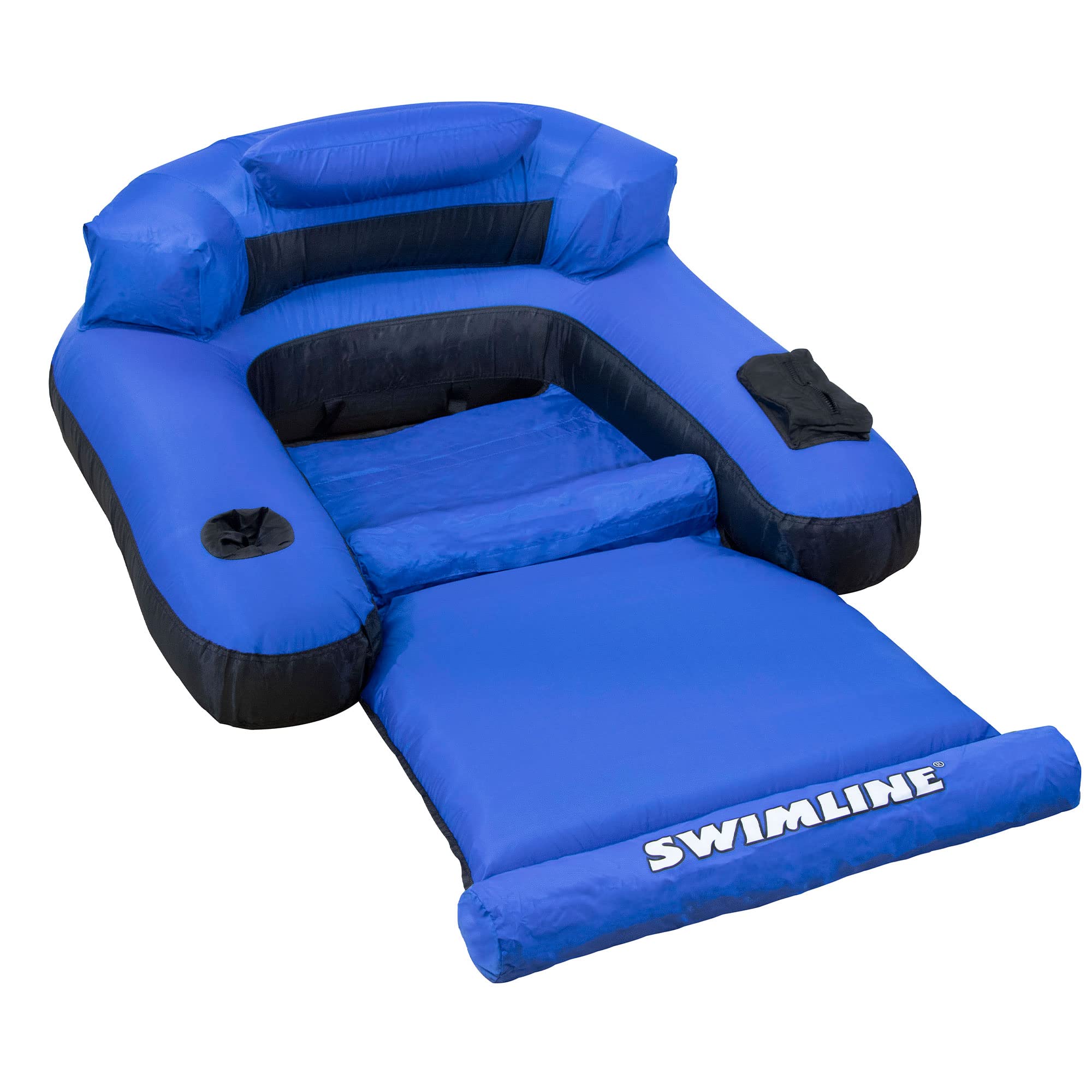 Foto 3 pulgar | Tumbona Inflable para Piscina Swimline Azul 2 Piezas - Venta Internacional