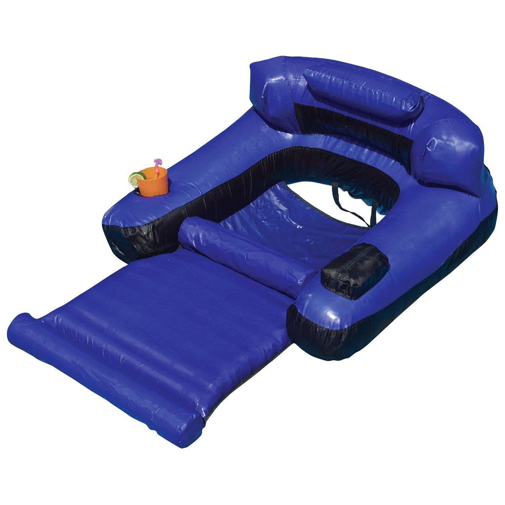 Foto 4 pulgar | Tumbona Inflable para Piscina Swimline Azul 2 Piezas - Venta Internacional