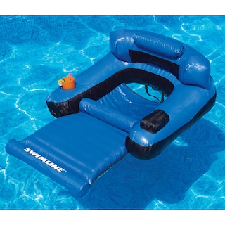 Foto 4 | Tumbona Inflable para Piscina Swimline Azul 2 Piezas - Venta Internacional