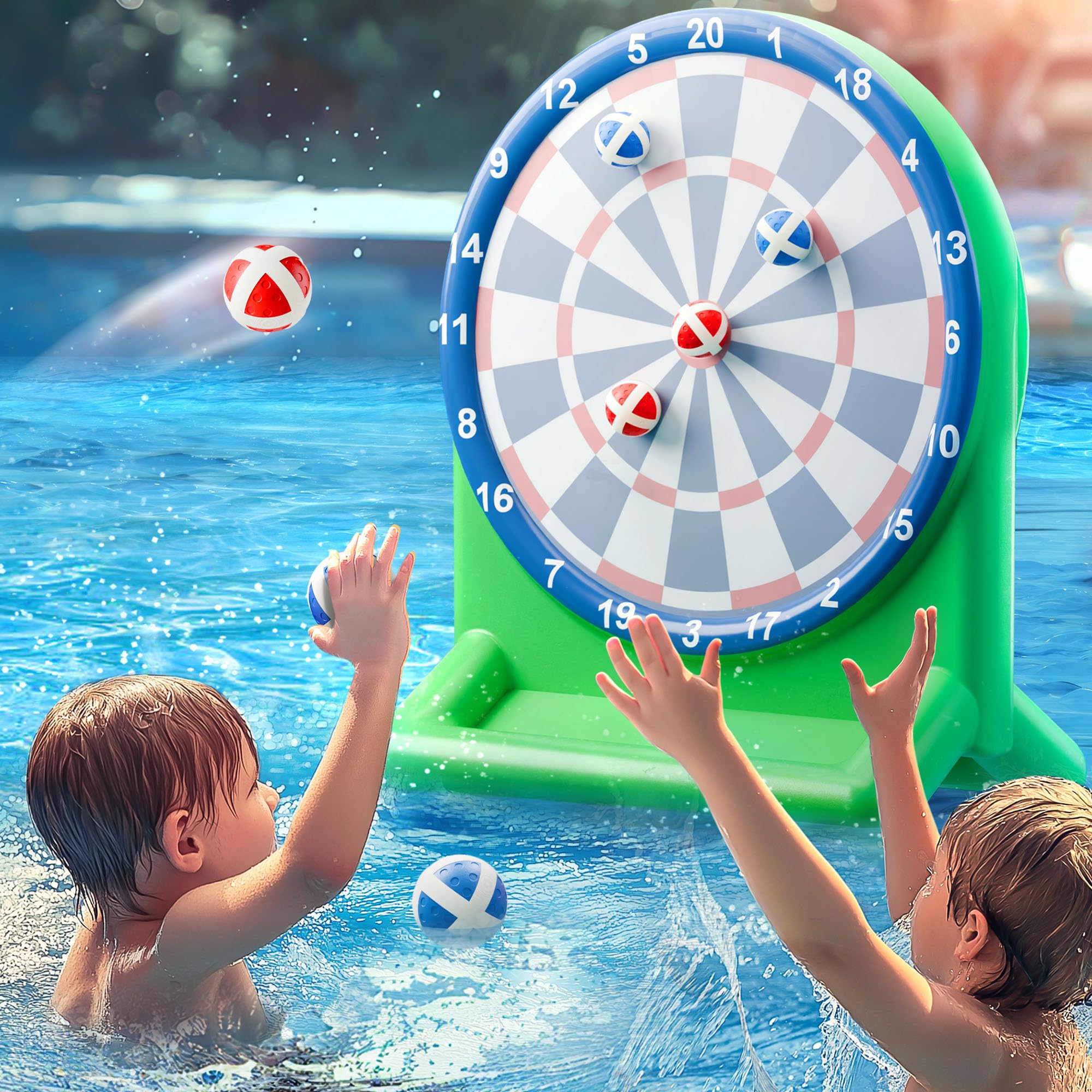 Juego Acuático Inflable De Dardos Iplay Ilearn Pool Wave - Venta Internacional.