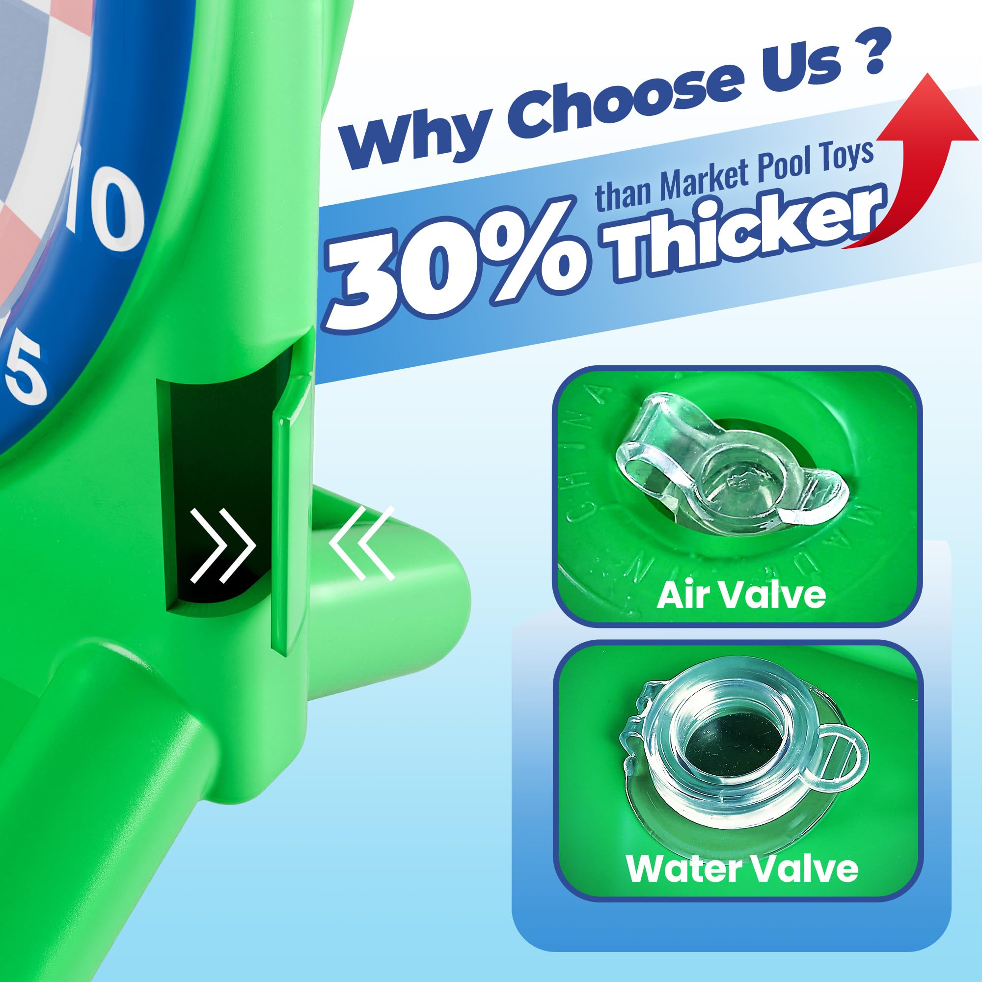 Foto 3 | Juego Acuático Inflable De Dardos Iplay Ilearn Pool Wave - Venta Internacional.