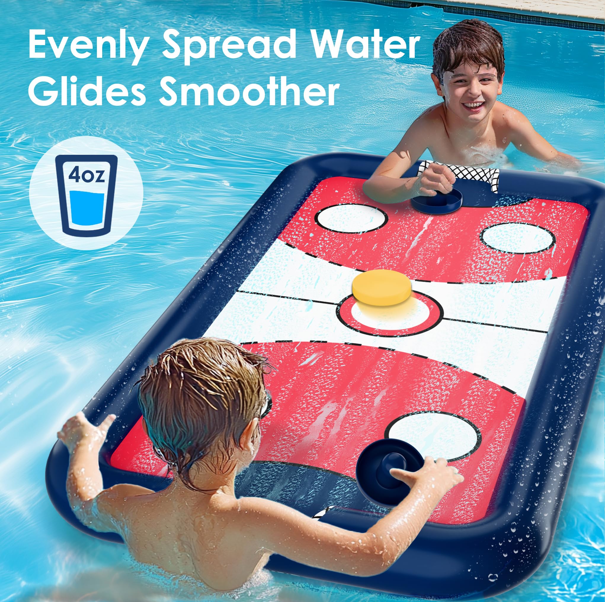 Foto 2 | Juego De Hockey Pool Wave Iplay Ilearn Inflable Para Niños - Venta Internacional.