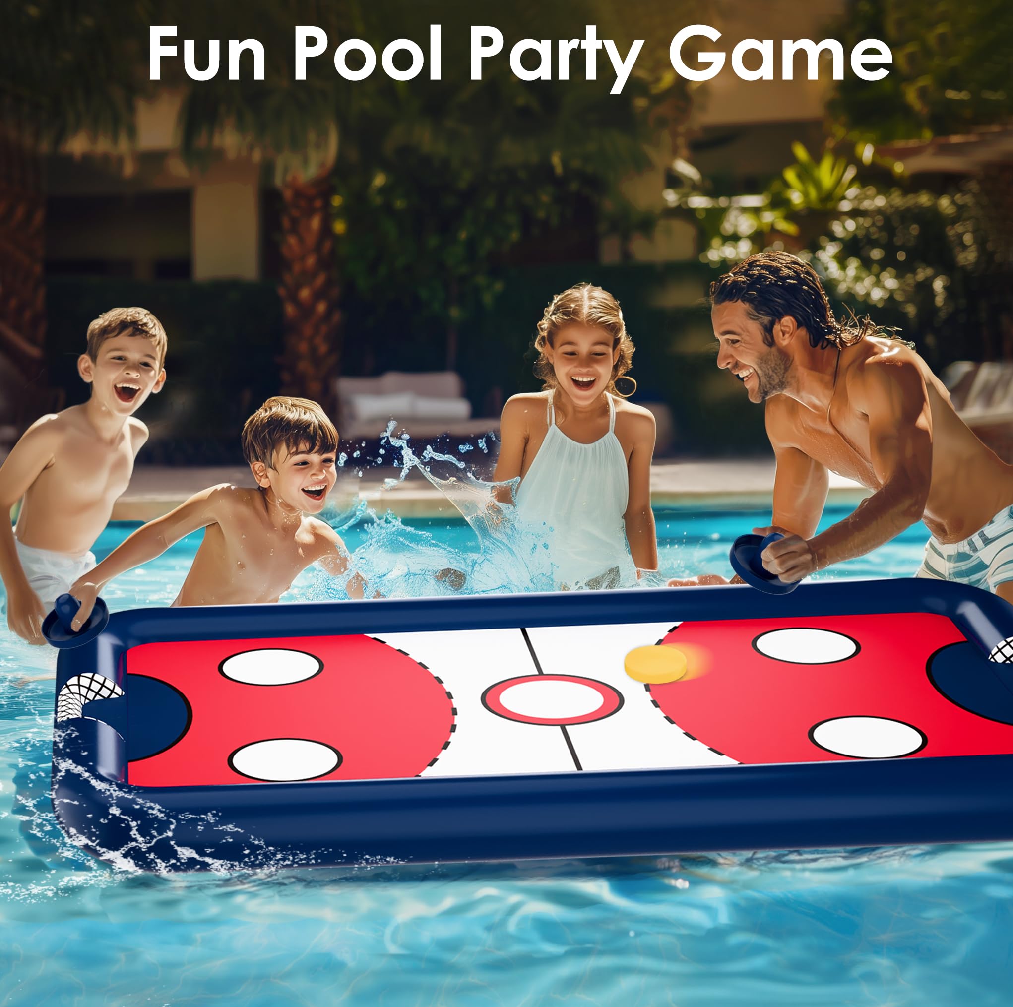 Foto 3 | Juego De Hockey Pool Wave Iplay Ilearn Inflable Para Niños - Venta Internacional.