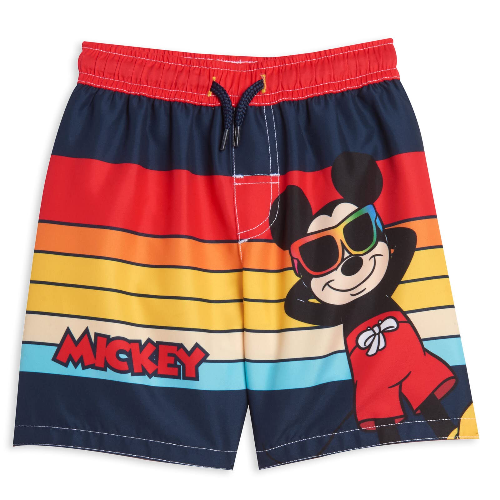 Foto 3 pulgar | Set De Baño Disney Mickey Mouse Para Niños Pequeños, Rojo, 5t, Protector Contra Salpullidos - Venta Internacional.