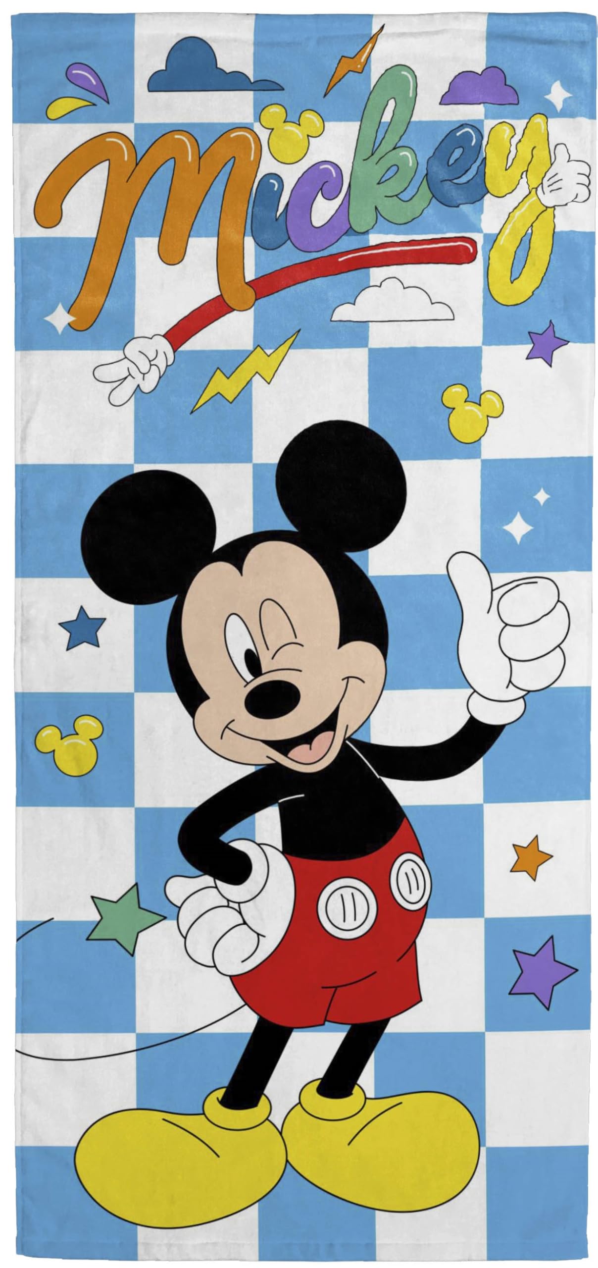 Foto 2 pulgar | Toalla De Playa Jay Franco Disney Mickey Mouse A Cuadros Para Niños - Venta Internacional.