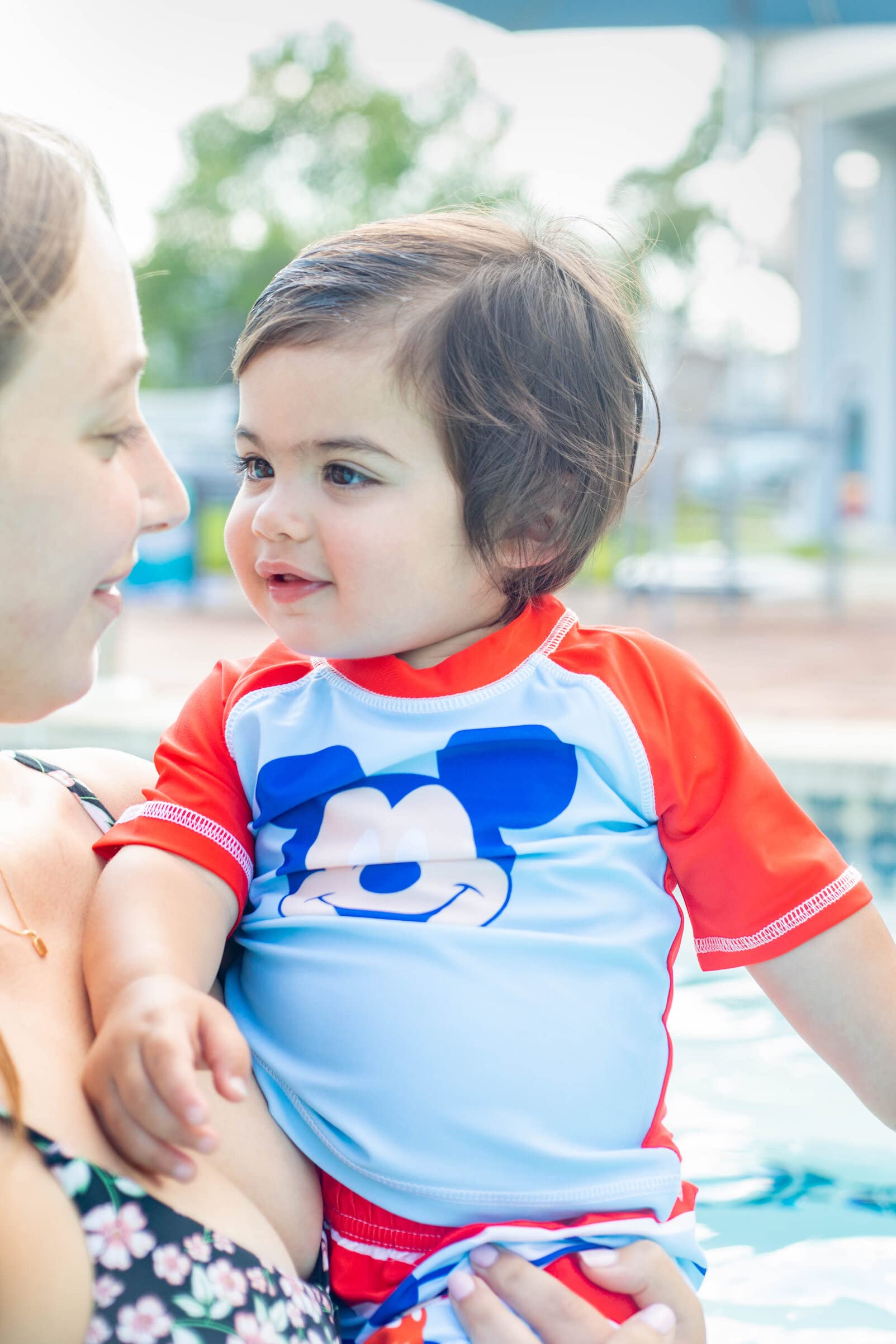 Foto 4 pulgar | Set De Baño Disney Mickey Mouse Rash Guard Y Bañador 3t - Venta Internacional.