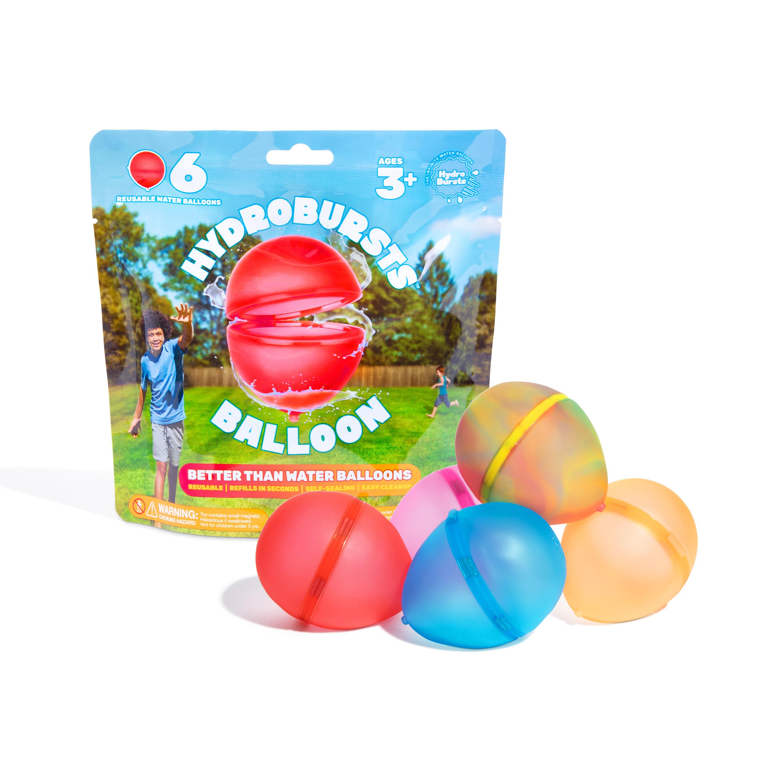 Foto 1 | Paquete De 6 Globos De Agua Reutilizables Hydroburst Para Piscina Y Playa - Venta Internacional.