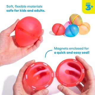 Foto 2 | Paquete De 6 Globos De Agua Reutilizables Hydroburst Para Piscina Y Playa - Venta Internacional.