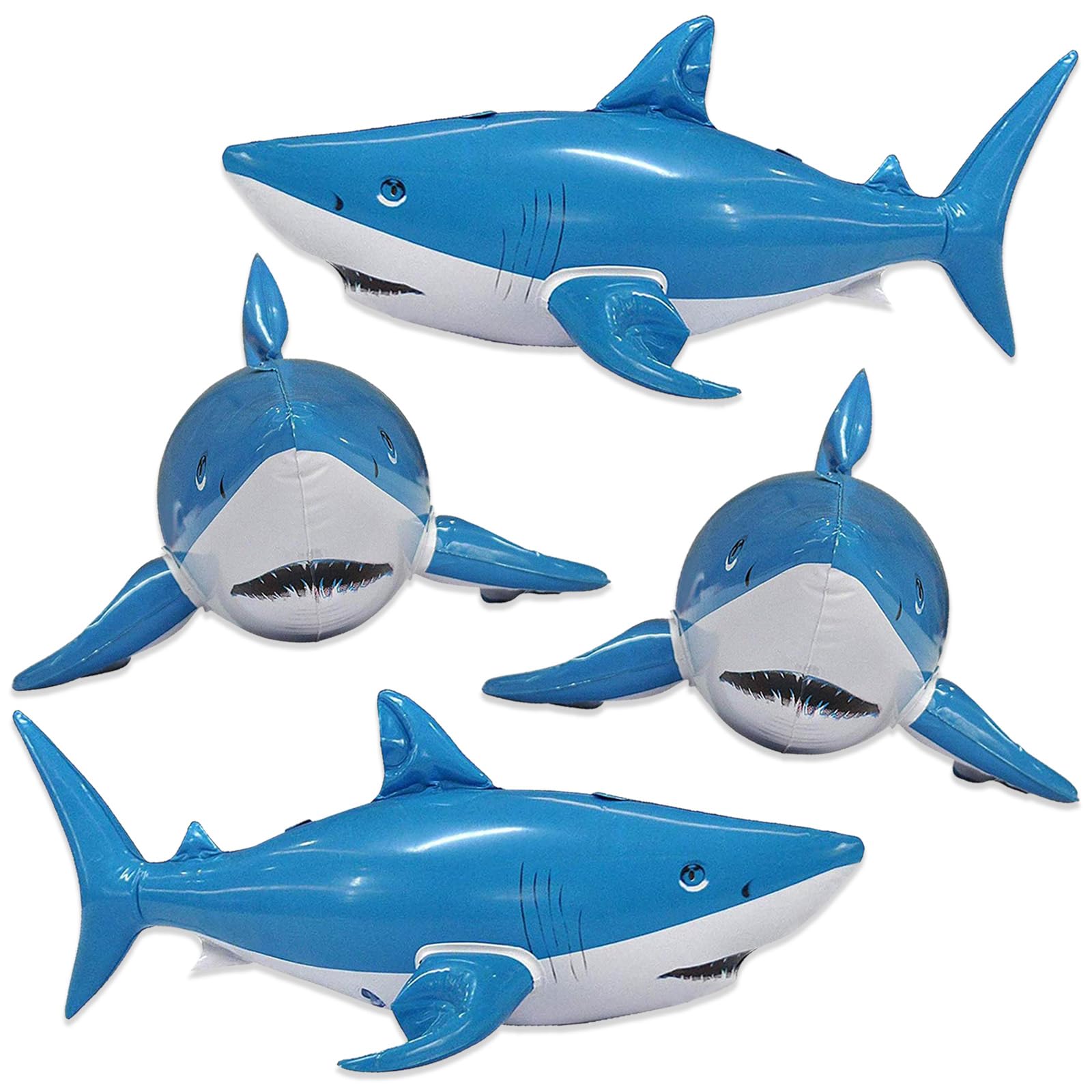 Foto 2 pulgar | Pack De 4 Creaciones Inflables Con Forma De Tiburón Y Jet Para Animales Acuáticos - Venta Internacional.