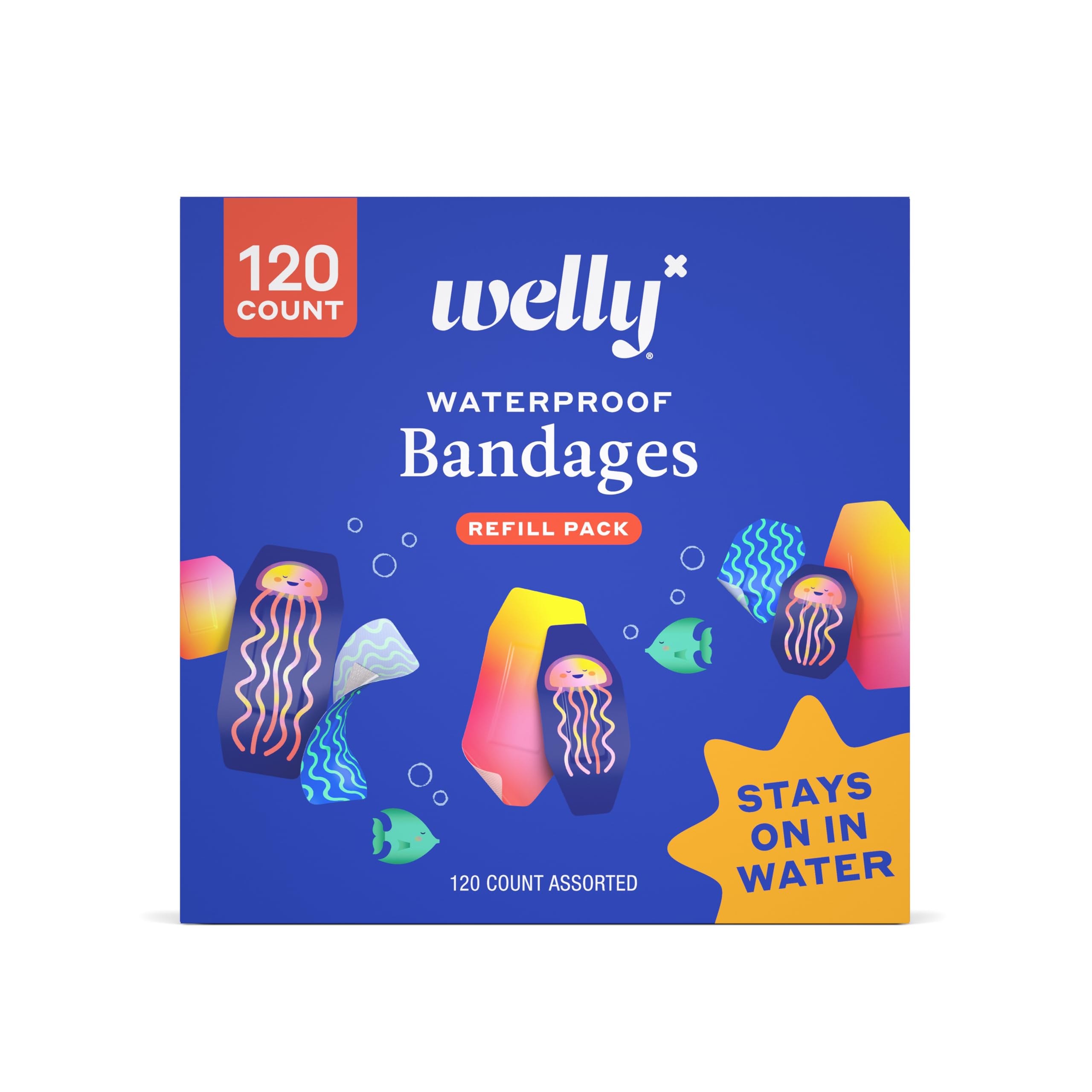 Paquete De Recambio De Vendaje Impermeable Welly, 120 Unidades, Surtido - Venta Internacional.