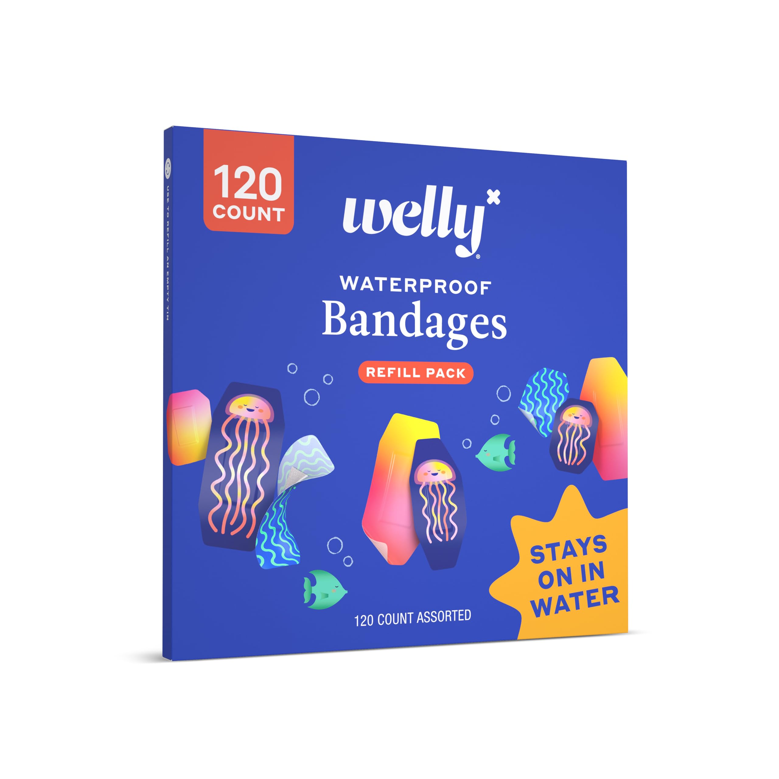 Foto 5 pulgar | Paquete De Recambio De Vendaje Impermeable Welly, 120 Unidades, Surtido - Venta Internacional.