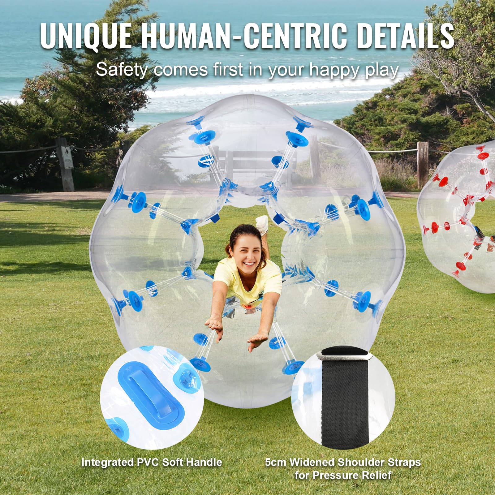Foto 5 pulgar | Pelotas Inflables Vevor Body Sumo Zorb De 4 Pies/1,2 M, Paquete De 2 - Venta Internacional.
