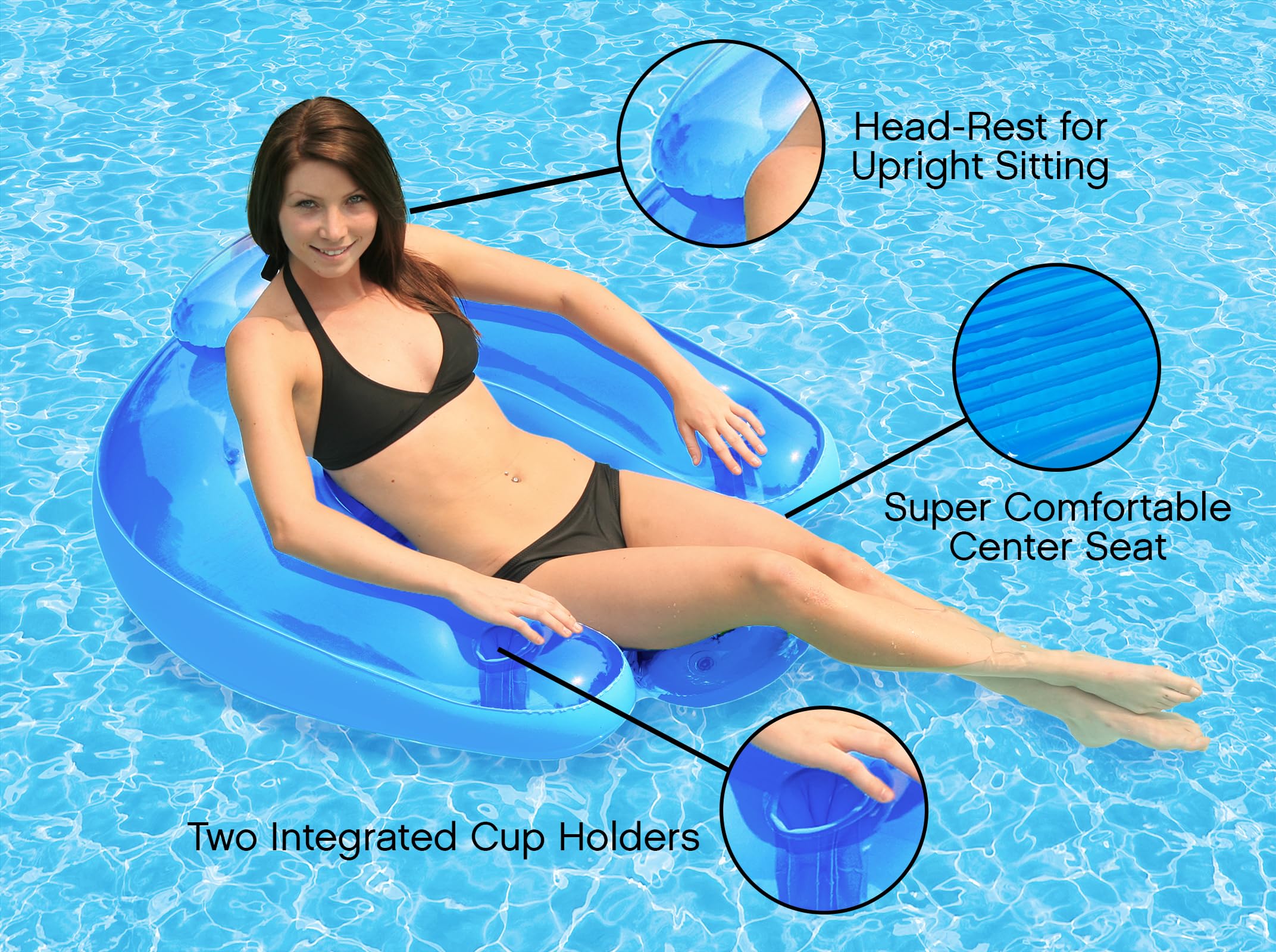Foto 5 pulgar | Paquete De 2 Flotadores Inflables Para Piscina Para Adultos Poolmaster - Venta Internacional.