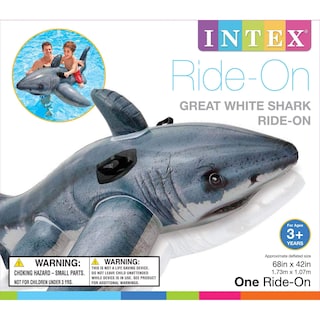 Foto 4 | Flotador Inflable Para Piscina Intex Great White Shark Para Niños A Partir De 3 Años - Venta Internacional.