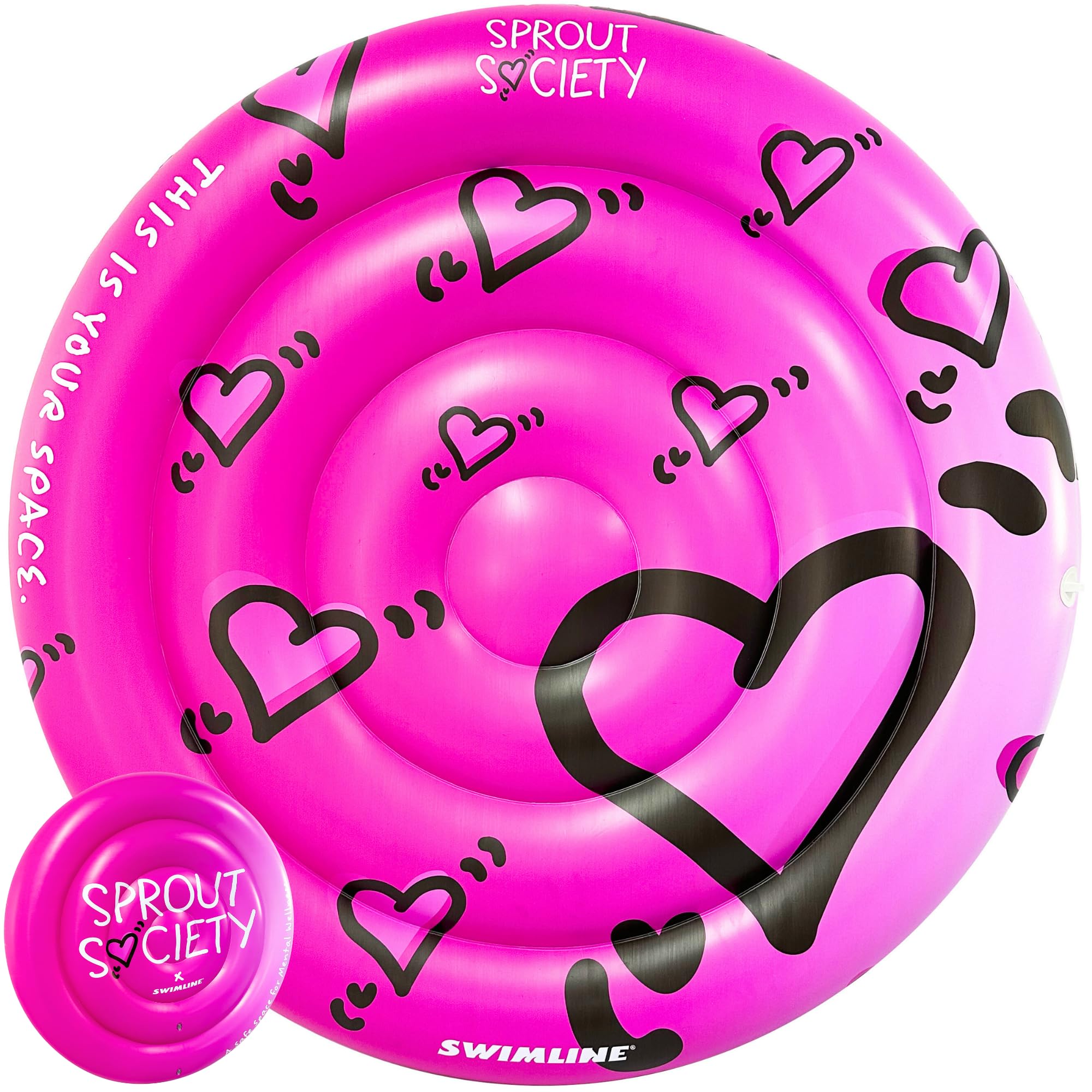 Foto 2 pulgar | Flotador Para Piscina Swimline Sprout Society Heart Island, 160 Cm, Para Adultos - Venta Internacional.