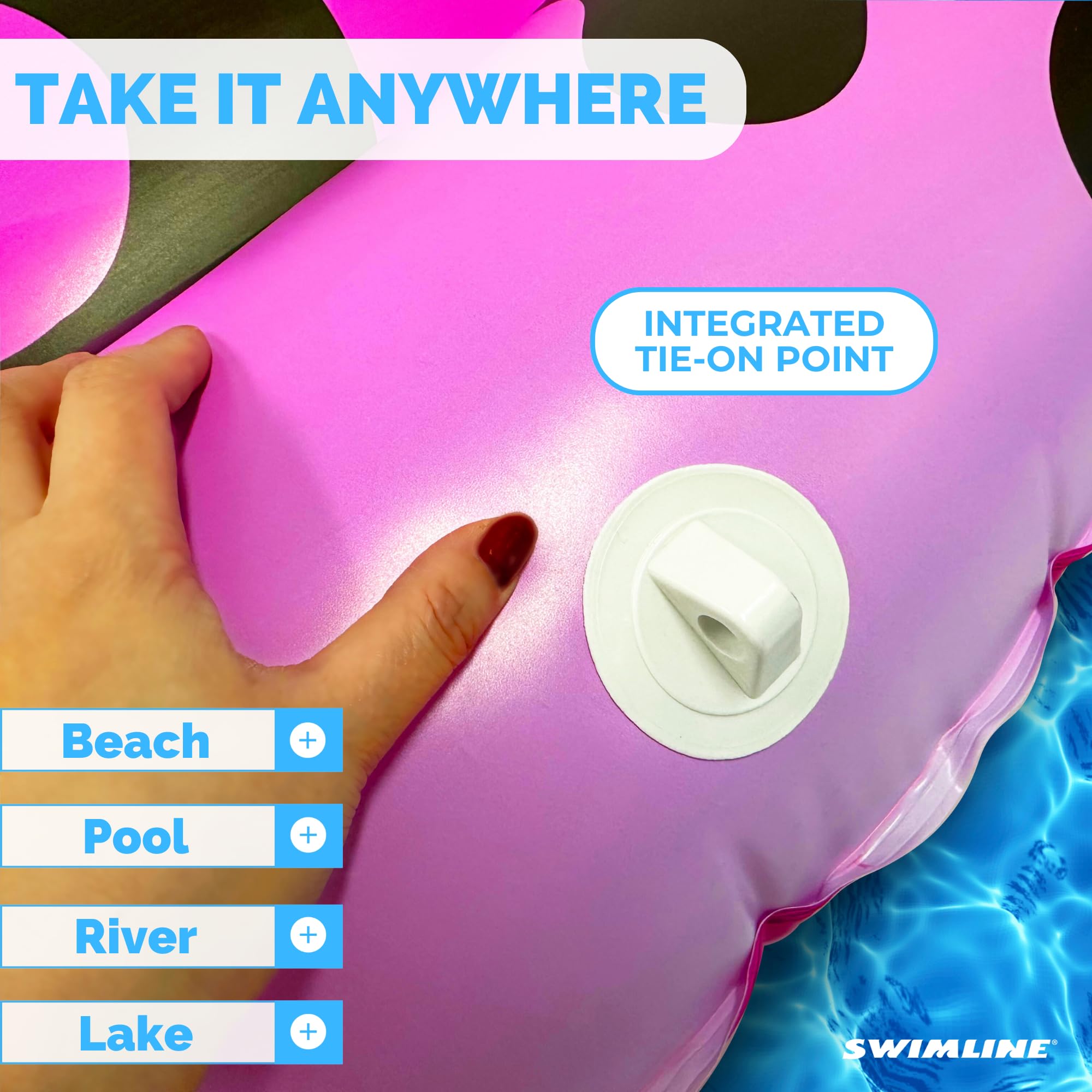 Foto 6 pulgar | Flotador Para Piscina Swimline Sprout Society Heart Island, 160 Cm, Para Adultos - Venta Internacional.