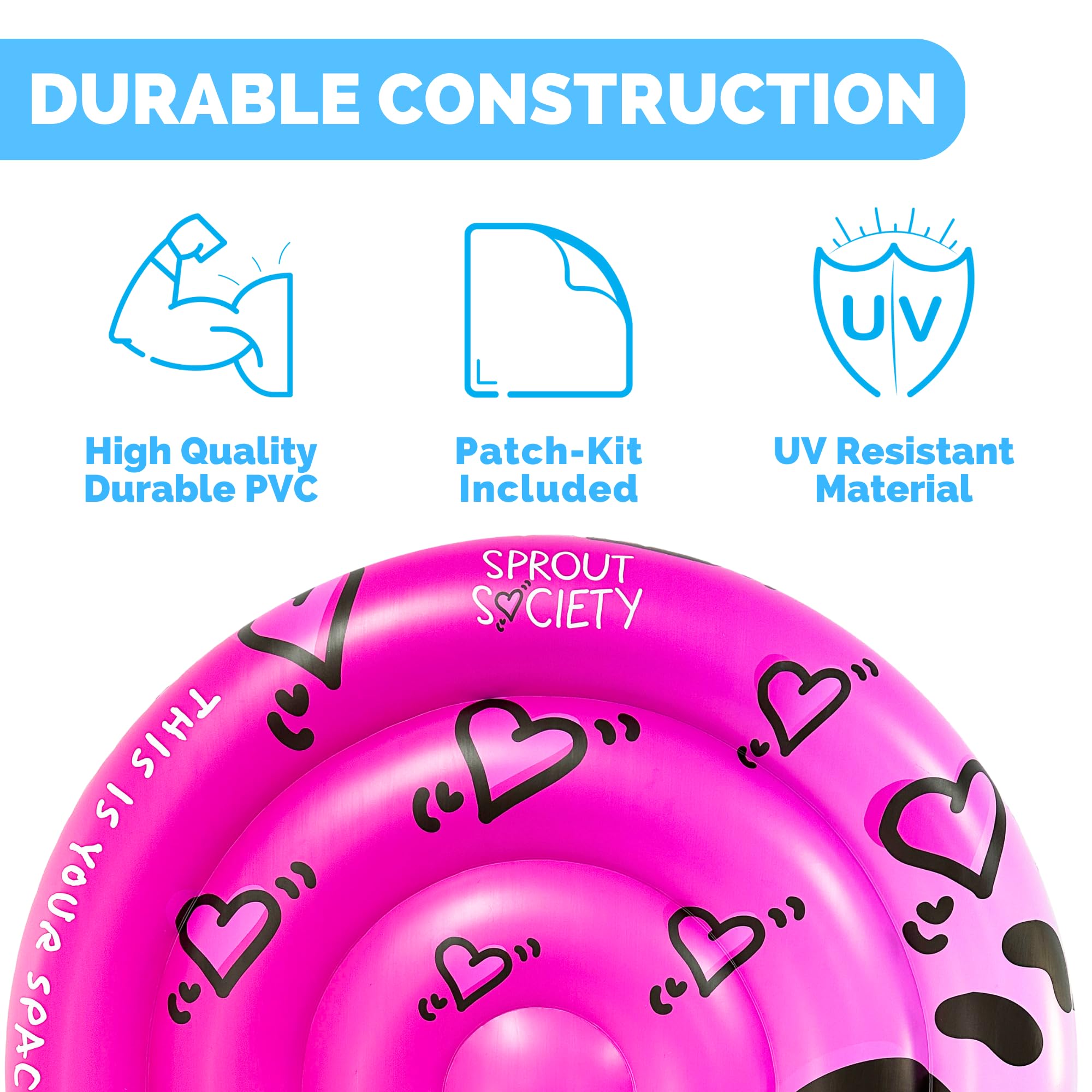 Foto 7 pulgar | Flotador Para Piscina Swimline Sprout Society Heart Island, 160 Cm, Para Adultos - Venta Internacional.