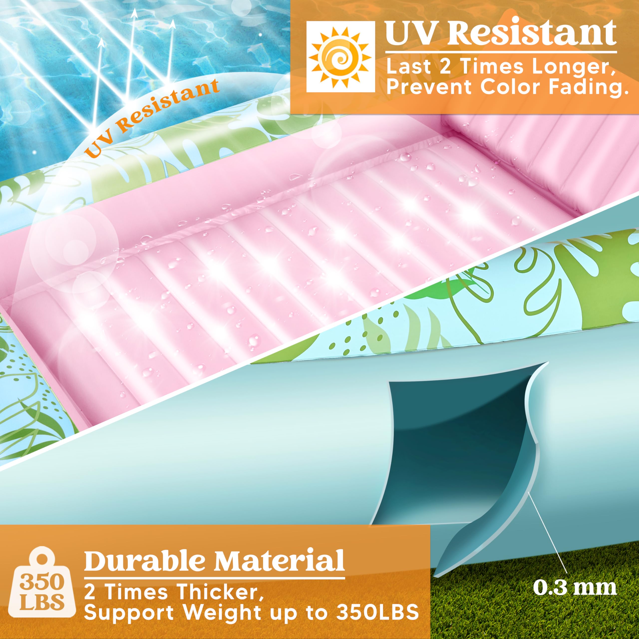 Foto 5 pulgar | Tumbona Inflable Para Bronceado Float Sloosh Xl Para Adultos - Venta Internacional.