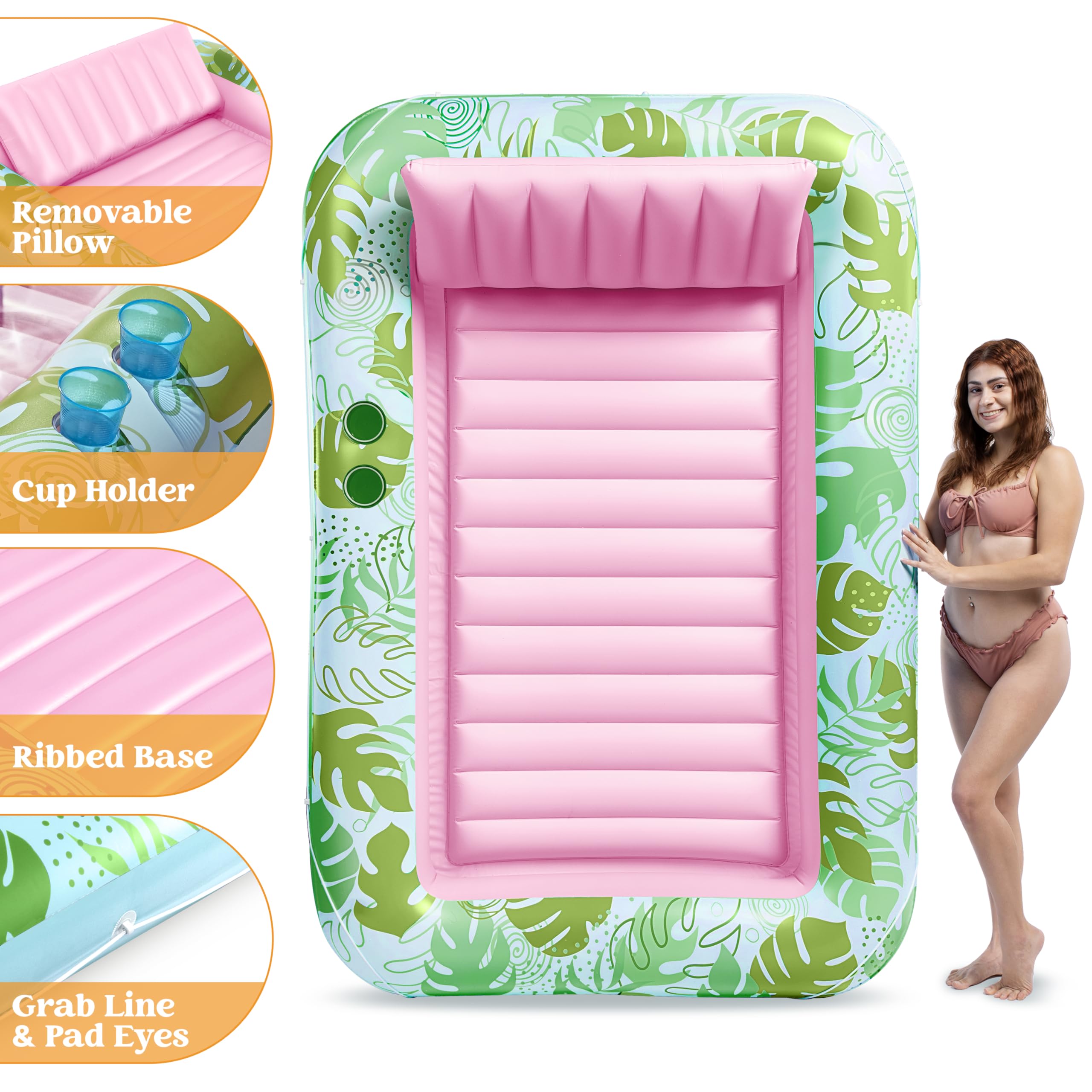 Foto 6 | Tumbona Inflable Para Bronceado Float Sloosh Xl Para Adultos - Venta Internacional.