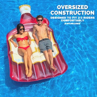 Foto 3 | Pool Island Swimline Rum Runner, Color Rojo, 105 X 54 Pulgadas - Venta Internacional.
