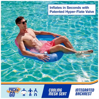 Foto 2 | Asiento Solar Pool Float Swimways Spring Float De Primera Calidad Para Adultos - Venta Internacional.