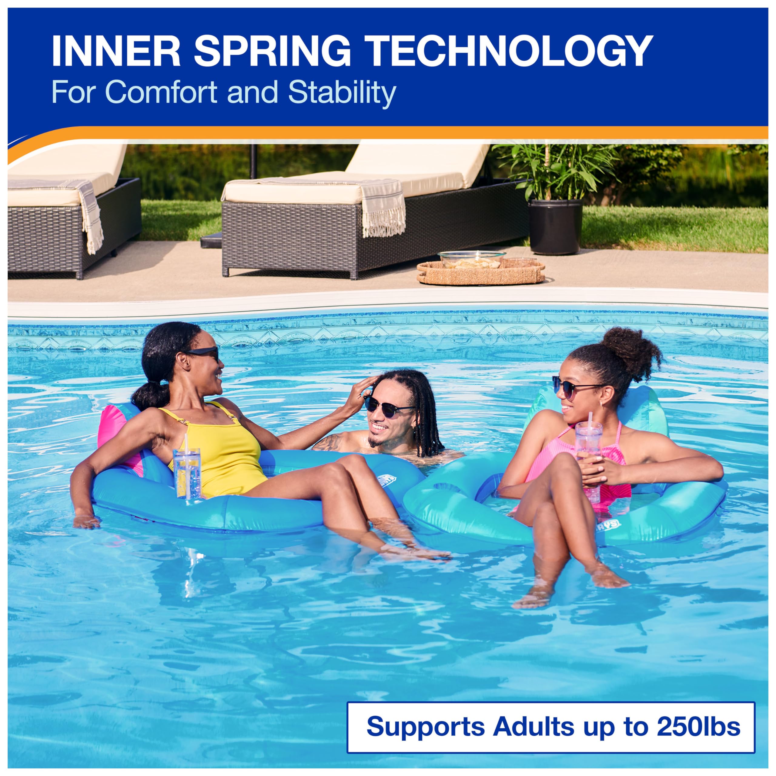 Foto 5 pulgar | Asiento Solar Pool Float Swimways Spring Float De Primera Calidad Para Adultos - Venta Internacional.