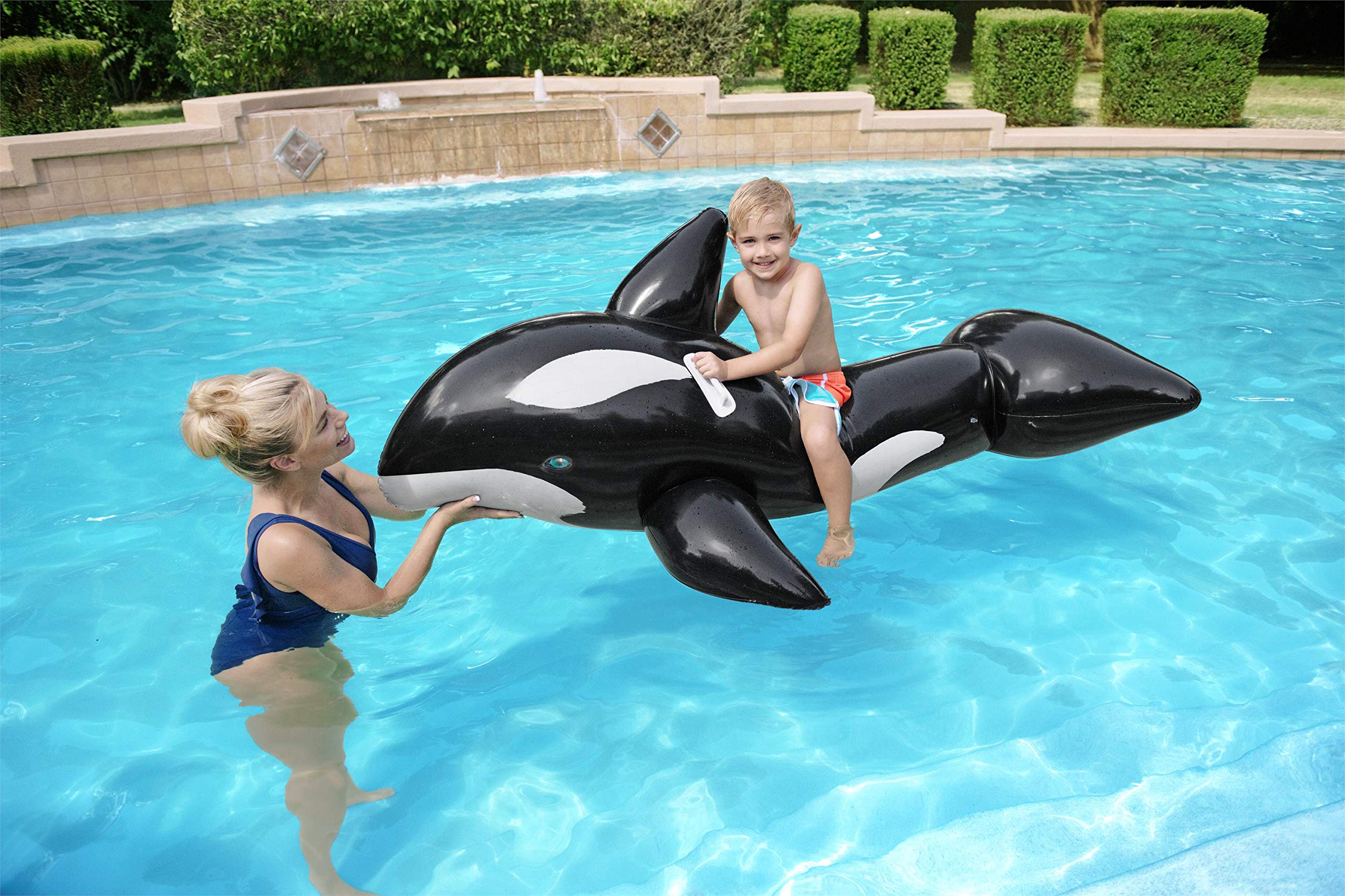 Foto 4 | Flotador Inflable Para Piscina Bestway H2ogo! Jinete De Ballenas Gigantes - Venta Internacional.