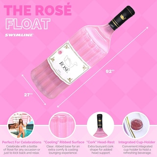Foto 2 | Tumbona Flotante Inflable Swimline Rosé Classic Edition - Venta Internacional.