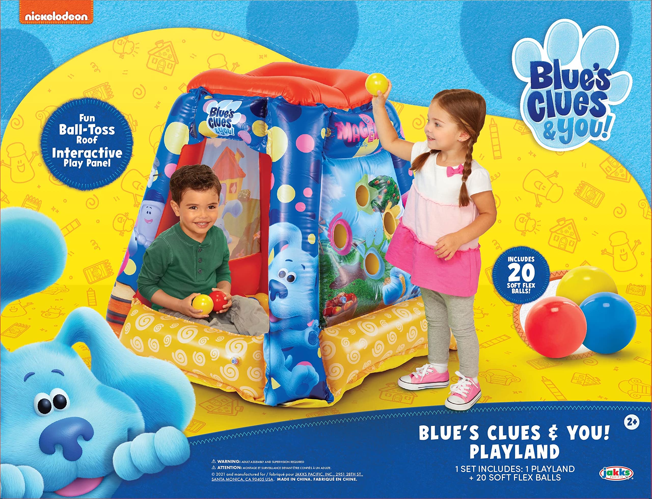 Foto 4 pulgar | ¡ball Pit Blues Te Da Pistas! Niño Inflable Con 20 Pelotas - Venta Internacional.
