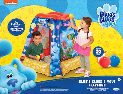 Foto 3 | ¡ball Pit Blues Te Da Pistas! Niño Inflable Con 20 Pelotas - Venta Internacional.