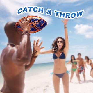 Foto 3 | Juguetes De Piscina Jasonwell Impermeables Para Fútbol Playa Con Bomba - Venta Internacional.