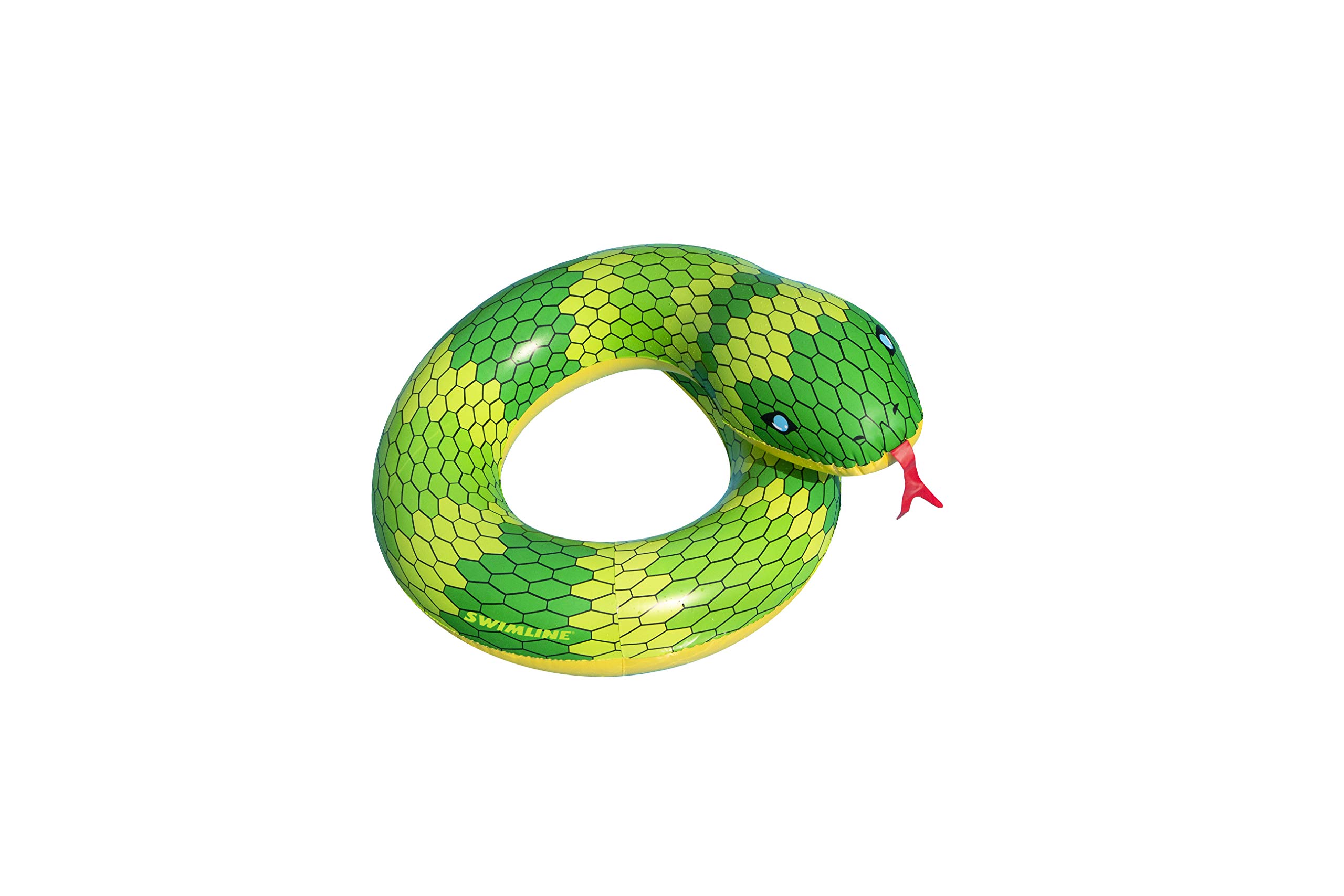 Anillo Inflable Para Piscina Swimline Snake Amarillo/verde, 81 X 71 X 41 Cm - Venta Internacional.