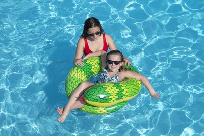 Foto 2 | Anillo Inflable Para Piscina Swimline Snake Amarillo/verde, 81 X 71 X 41 Cm - Venta Internacional.