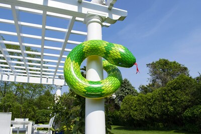 Foto 3 | Anillo Inflable Para Piscina Swimline Snake Amarillo/verde, 81 X 71 X 41 Cm - Venta Internacional.
