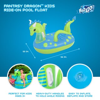Foto 2 | Piscina Flotante Bestway H2ogo! Monta Para Niños Fantasy Dragon - Venta Internacional.