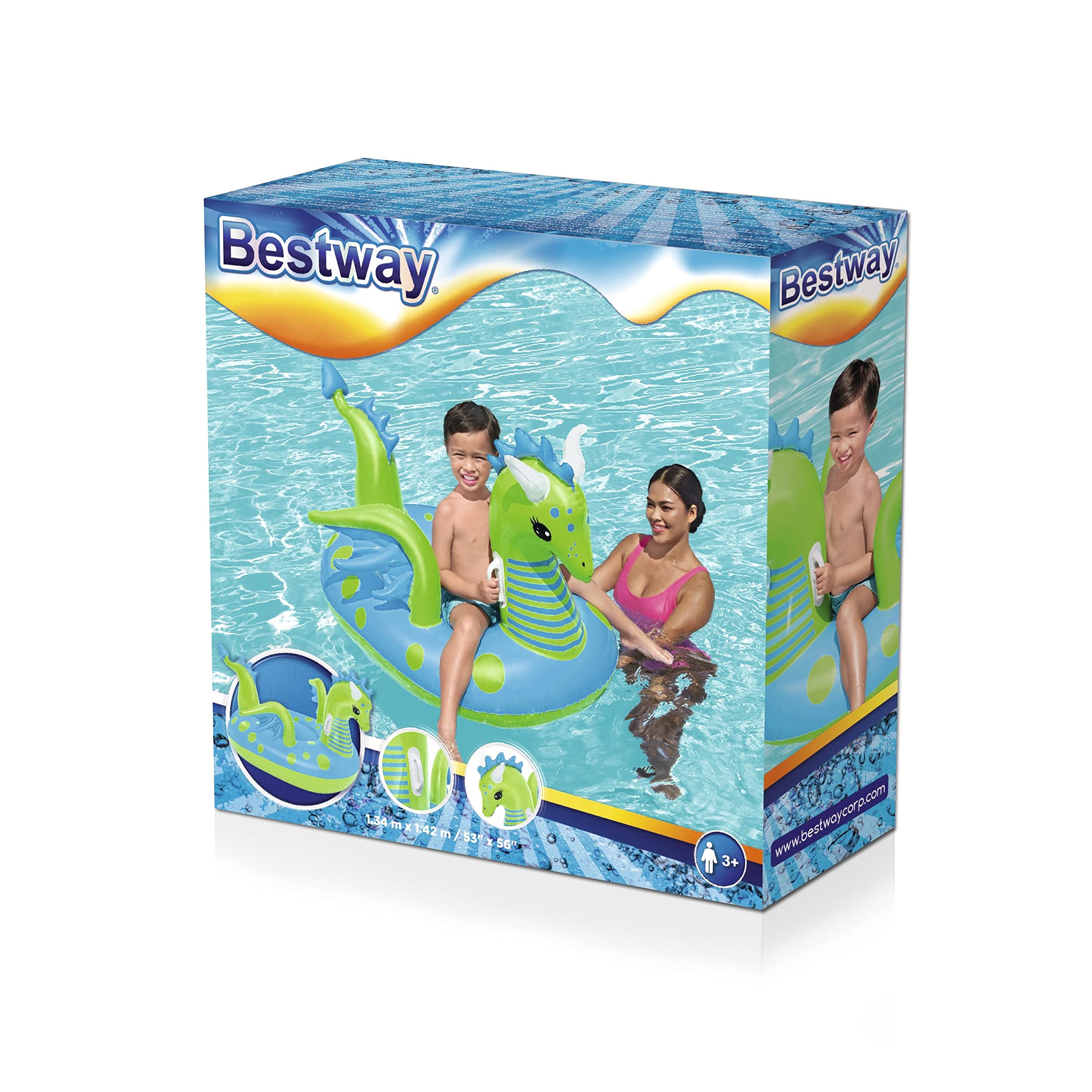 Foto 6 pulgar | Piscina Flotante Bestway H2ogo! Monta Para Niños Fantasy Dragon - Venta Internacional.