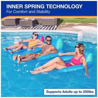 Foto 4 | Tumbona De Piscina Swimways Spring Float Premium, Reclinable Para Adultos - Venta Internacional.