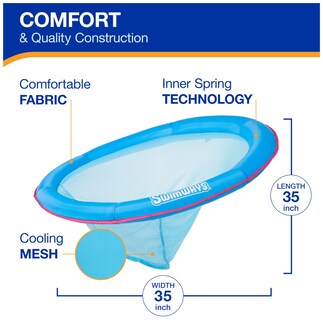 Foto 3 | Tumbona De Piscina Swimways Spring Float Premium Papasan Para Adultos - Venta Internacional.