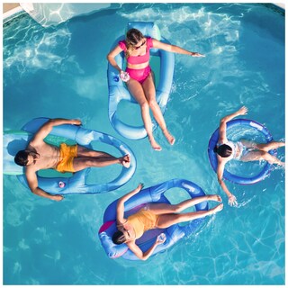 Foto 7 | Tumbona De Piscina Swimways Spring Float Premium Papasan Para Adultos - Venta Internacional.